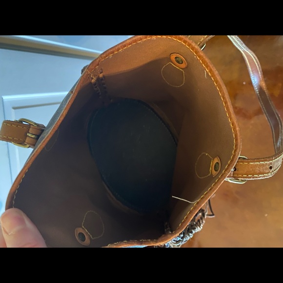 Vintage Boho Revamped Fringe Purse - Picture 4 of 5